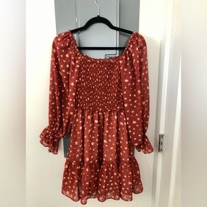 Aritzia Tempest Dress in Genuine Brown/Birch